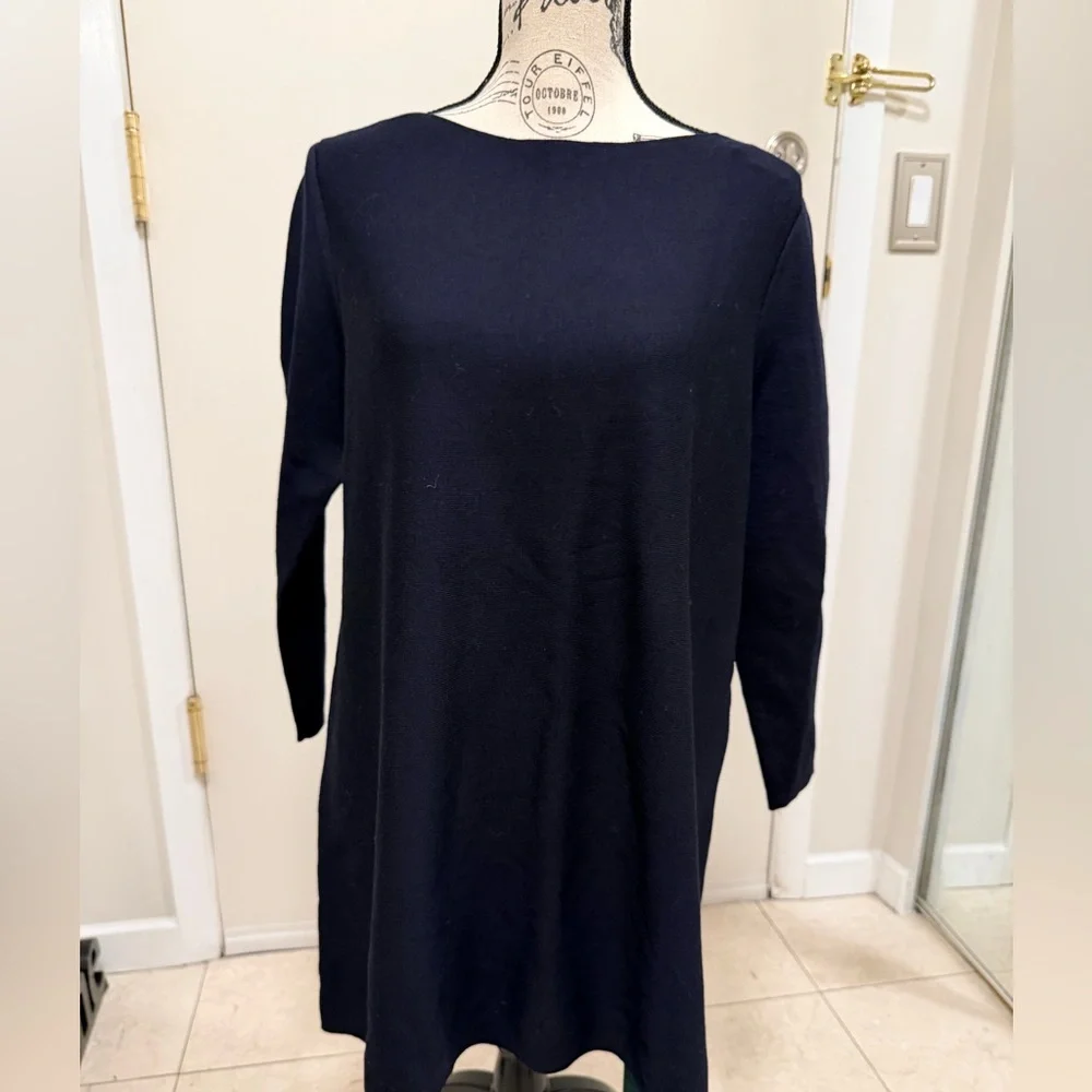 COS Navy Wool Long Sleeve Sweater NWOT - Picture 2 of 6